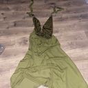 Pretty Little Thing Alina Khaki Plunge Maxi Dress Photo 5