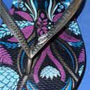 Havaianas  Size 9/10 Purple and Black Flip Flops Photo 1