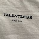 Talentless NEW  WOMENS CIRCLE LOGO WHITE HOODIE SZ MEDIUM Photo 5