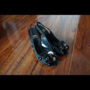 Moschino  Black Heels Shoes Sz US 7 EU 37 Elegant Photo 1