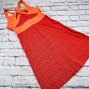 Cabela's  Women's SPF UPF 30 Sleeveless Tank Dress Orange Small Shelf Bra Photo 8