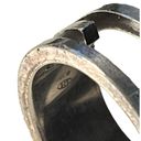 Gucci   G Sterling Sliver Cutout Band Ring Size 5 Photo 2