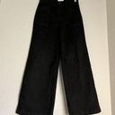 Evereve  Pants Womens 24 Black Crop Wide Leg Flared Casual Stretch Preppy Photo 0