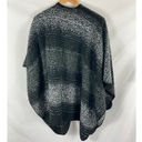 Woolrich  Black Grey Warm Soft Cape Shawl Blanket Sweater Size OS Photo 5