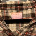 Wishful Thinking  Button Down Flannel in Brown & Red Photo 7