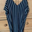 Madewell  Striped Navy/Cream Plaza Sheath Dress Photo 3