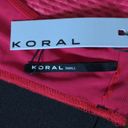 Koral  Pink Black Sports Bra S Textured Racerback New with Tags (NWT) Photo 5