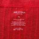 Arizona Jeans Arizona Jean Co Ribbed Button Down Crop Top Red Size XL Photo 4