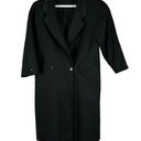 London Fog  Women's Tempe Europa 100% Pure Wool Coat Size 12 Petite Black Photo 0