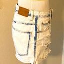 ZARA Distressed Bleached Boyfriend Jean Shorts 100% Cotton Size 2 Photo 4