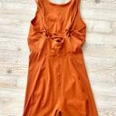 Nike New  Yoga Dri-Fit Luxe 5" Jumpsuit | Dark‎ Russet Orange Size M Photo 1