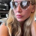 Oscar de la Renta Designer  Gold Cat Eye Aviator Sunglasses Jordana Summer Photo 8