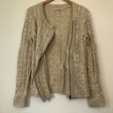 Stitch Fix 41 HAWTHORN  Jasilla Cardigan Oatmeal Beige Full Zip Sweater WOOL Etc Photo 4