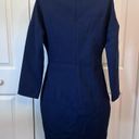 l*space Italian  Style Concept Structured Navy Blue Cocktail Dress Size 40 Italian Photo 1