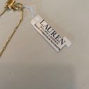 Ralph Lauren Gold Necklace with Blue and Green Triangles Photo 2