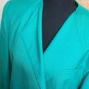 VINTAGE Shamrock Emerald Green Oleg Cassini Blazer Size 10 Photo 67