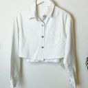 Edge J.ING White Crop Raw  Denim Jacket Photo 0