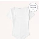 Abercrombie & Fitch White Abercrombie Bodysuit  Photo 1