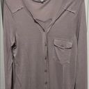 Young Fabulous and Broke  Lilac
Linen Blend Knit Button Top Size medium Photo 0