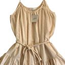 Olivaceous NWT  Ruffle Rope Tie Belted mini dress boho cottagecore cream fairy S Photo 1