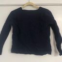 Polo Ralph Lauren navy blue sweater red logo SHRUNK v neck long sleeve cable Photo 2