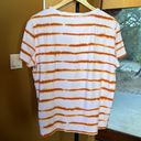 Scotch & Soda  Orange Pink Tie-Dye Stripe T-Shirt Size Large Photo 8