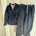 Nike  Vintage 90s 2-Piece Waterproof Navy Track Suit Photo 8