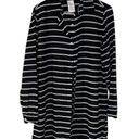 Ralph Lauren Lauren  Women's Swim Cover Up Camp Shirt Striped Black White Size XS Photo 0