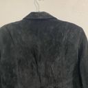 Liz Claiborne  Black Suede Leather Vintage Jacket Sz L Photo 8