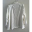 Storets  Brianna Oversized Cotton Blazer in White Size S/M Women's Photo 4