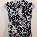 Tiana B . Black and White Sleeveless Wrap Around Dress 🆕 size large Photo 5