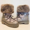 GUESS Women’s Larya Faux Fur Puffer Winter Taupe Boots/Sz:8.5/NWT Photo 0