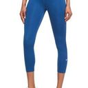 Nike  Womens One Plus Size 3X Mid Rise Cropped Tight Dri Fit Leggings Blue NEW Photo 0