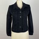 All Saints Black Denim Jacket Photo 0