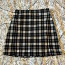 Brandy Melville Black + White Plaid Skirt Photo 0