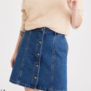 Dockers NWT  denim button front mini skirt size 28 Photo 2