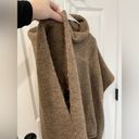 Universal Threads Universal Thread One Size Women’s Brown Tan Cowl Turtle Neck Poncho Sweater Photo 2