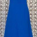 Vintage Blue  ruched bodice ruffle sleeve dress Photo 0