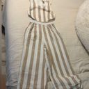 Striped Linen Jumpsuit Size XS Photo 1