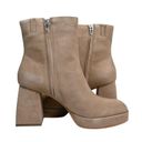 Dolce Vita Womens 9.5 Ulyses Suede Platform Bootie in Mushroom Tan NEW Photo 5