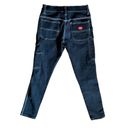 Dickies  womens/girls black cargo denim jeans skinny leg 23” waist workwear Photo 1