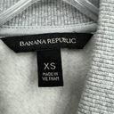 Banana Republic  (XS) Gray Sweater Jacket Full Zip Up Beaded Terry Lining Photo 6