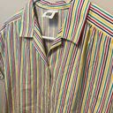 American Vintage 70's Vintage Nikki Rainbow Striped Short Sleeve Button Up Blouse Size 13/14 Photo 8