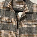 Mango Plaid Cropped Shacket Jacket Photo 1