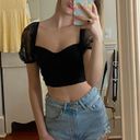 Forever 21 Black Lace Top Photo 2