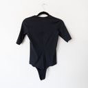 Spanx  Suit Yourself Ribbed Short Sleeve Bodysuit in Very Black Size Small Photo 7