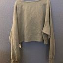 Good American Sweat Top Sage Green Photo 3