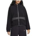 Nike  Sportswear Women's Large High-Pile Jacket Black NWT Photo 2