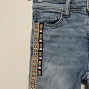 Pilcro  Anthropologie Slim Boyfriend Cropped Jeans Aztec Tuxedo Stripe Size 26 Photo 2