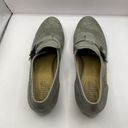 Latigo  Troop Gray Leather Buckle Slip On Oxford Loafer Size 8M Old Money Grandma Photo 1